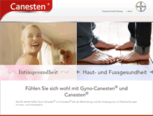 Tablet Screenshot of canesten.ch