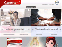 Tablet Screenshot of canesten.nl